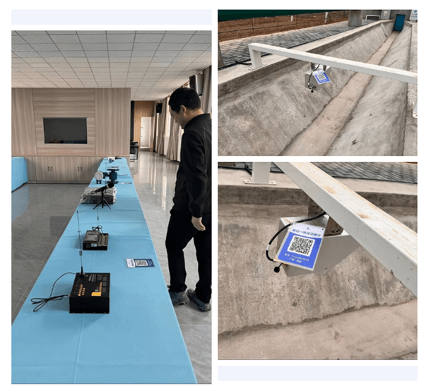 四信的雷達(dá)一體式流量計、AI智能識別終端、5G遙測終端機(jī)等設(shè)備在基地上配合搭建展示